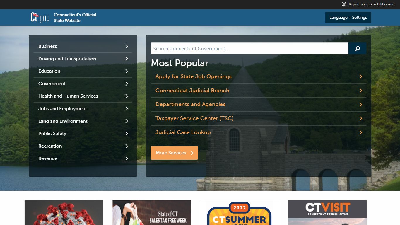 CT.GOV-Connecticut's Official State Website